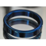 Cobalt Blue Stainless Steel Cock Ring