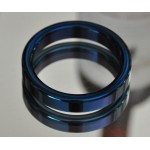 Cobalt Blue Stainless Steel Cock Ring