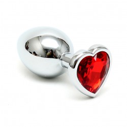 Crystal Heart Shaped Butt Plug
